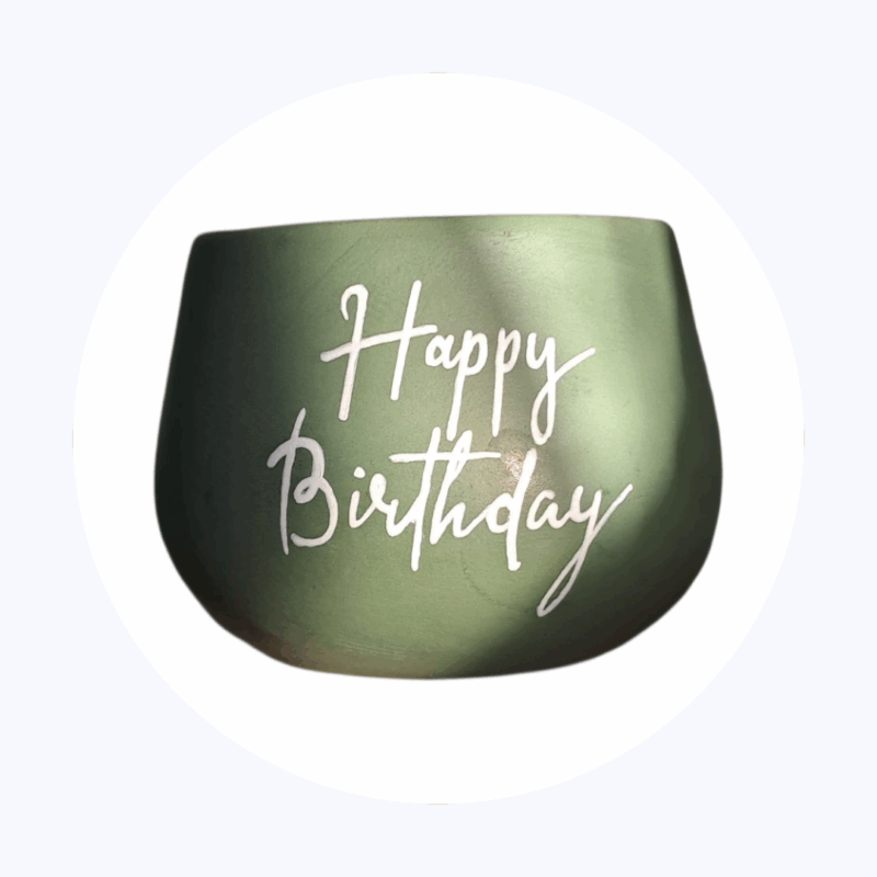 Terracotta pot (Happy Birthday)